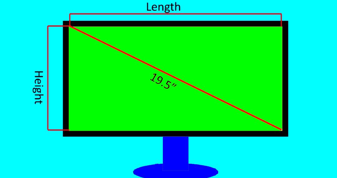 MEASURING SIZE  - HOW TO MEASURE MONITOR SIZE