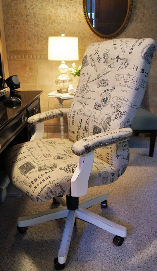 diy reupholster an office chair