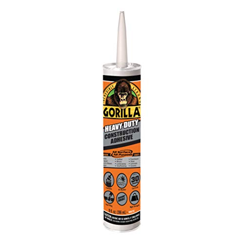 Gorilla Heavy Duty Construction Adhesive, 9 Ounce...