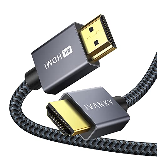 IVANKY HDMI Cable 4K 10ft 2 Pack, 18Gbps High...