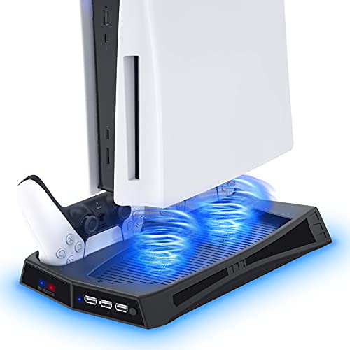 YUANHOT Vertical Cooling Stand Compatible with PS5...