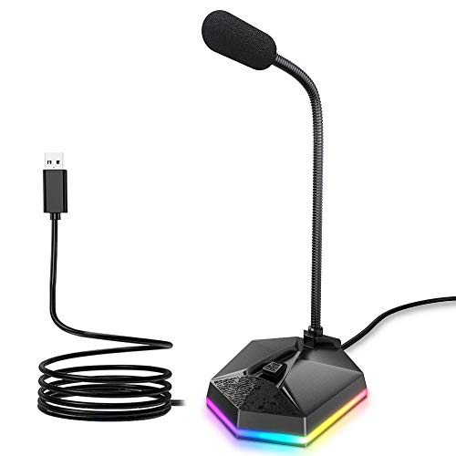 USB Computer Microphone for PS4 PS5 Laptop PC...