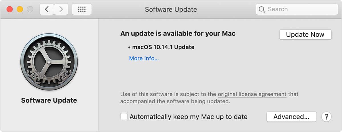 Update your MacBook Update your MacBook